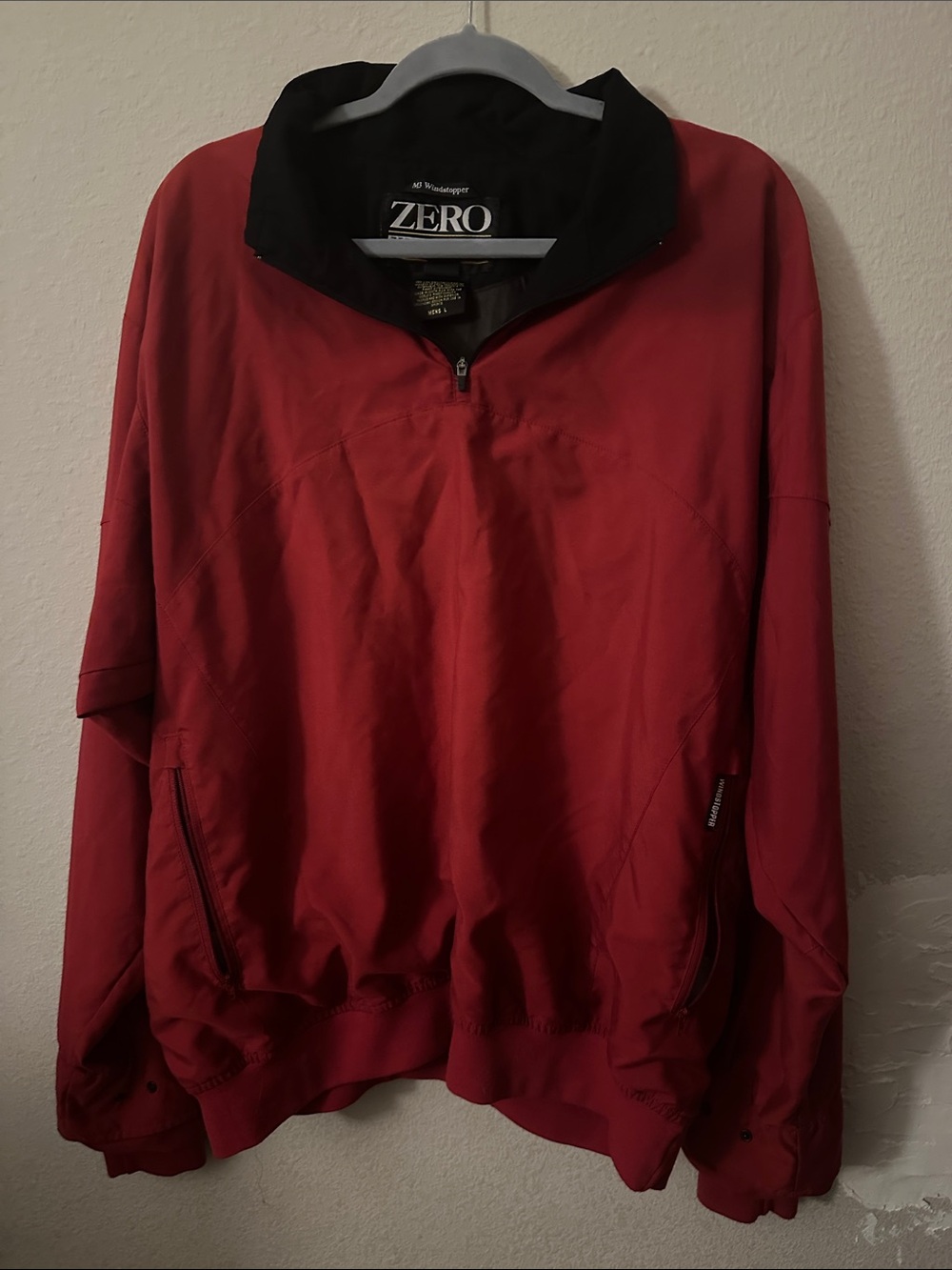Zero Restriction Men's Black Windstopper Golf Performance Jacket